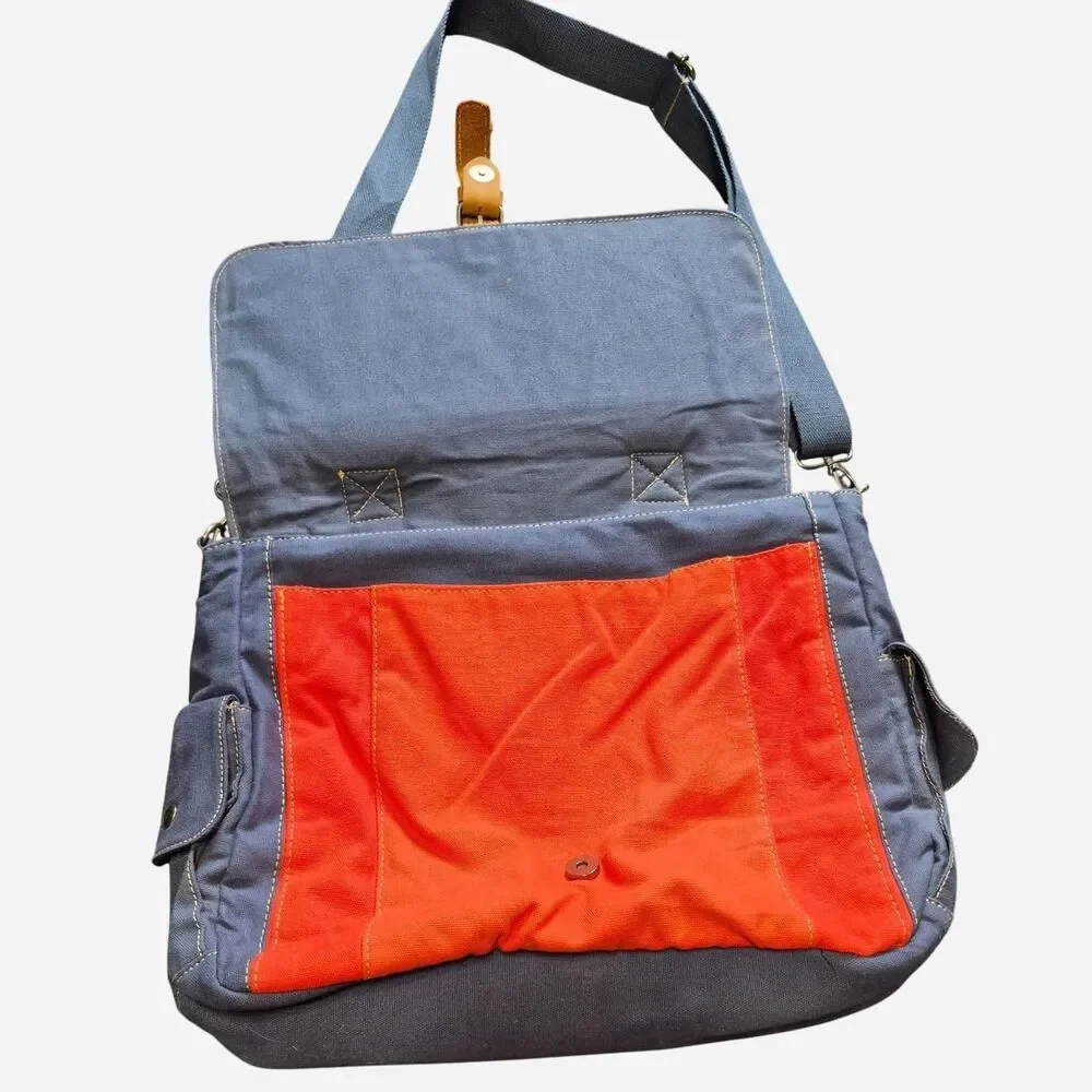 Warner-bros Orange and Blue Messenger Bag